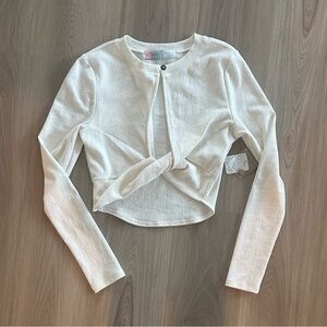 Free People Long Sleeve Twist Front Top